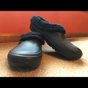 NEW lined Crocs slip ons